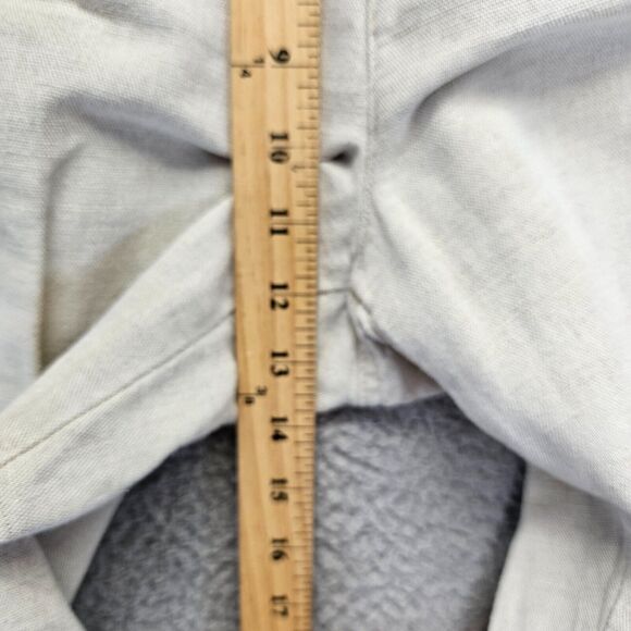 Dockers Khakis Pants Mens 36x32 Beige Stonewashed Linen Relaxed Fit Flat Front - Picture 4 of 12